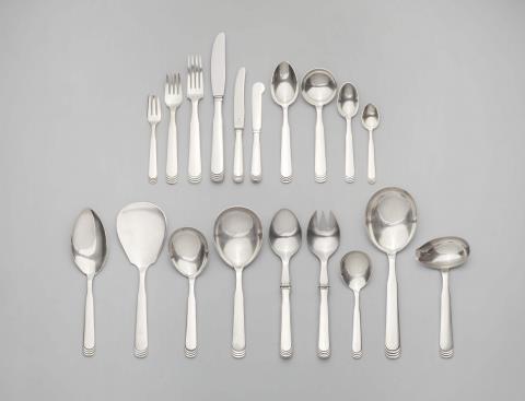 Hans Hansen - A Copenhagen silver cutlery set, no. 15