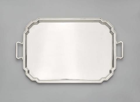  Mappin & Webb - An Art Deco Birmingham silver platter