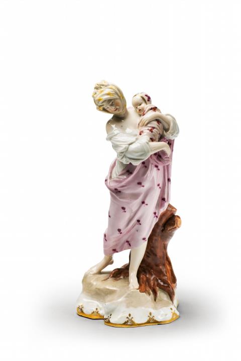  Vienna, Imperial Manufactory - A Vienna porcelain model of a mother and child