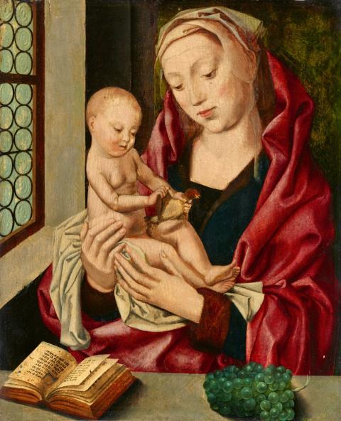 German or Netherlandish School - The Virgin in an Interior with an Open Book