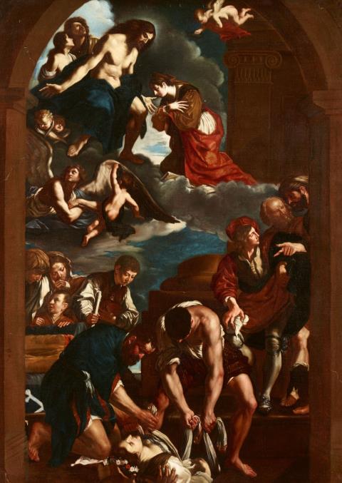Giovanni Francesco Barbieri, genannt Il Guercino - Grablegung der Heiligen Petronella