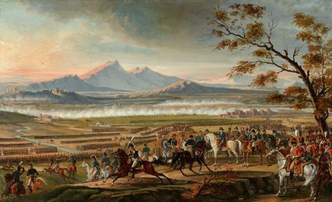  Italienischer Künstler - Napoleonische Schlachtszene