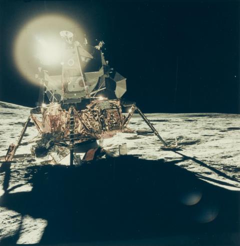 NASA - A front view of the Apollo 14 Lunar Module