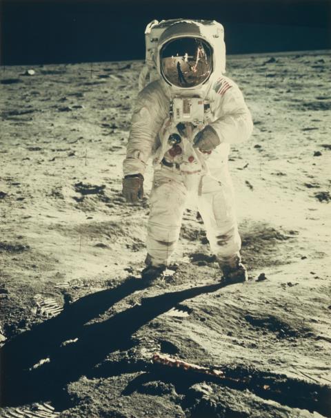 NASA - Astronaut Edwin E. Aldrin walks on the Surface of the Moon, Apollo 11
