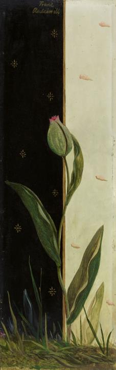 Franz Radziwill - Tulpen gegen schwarz und weiß