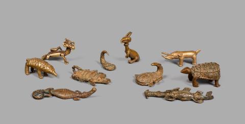FORTY-TWO AKAN BRASS GOLDWEIGHTS
Cast as animals