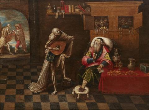 Frans Francken the Younger, direct follower (17th century) - Death and the Rich Man