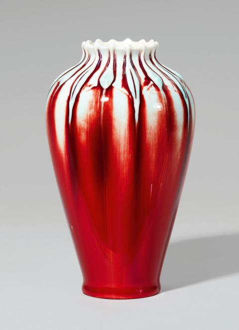 Hermann Seger - A Berlin KPM Seger porcelain vase with experimental glaze