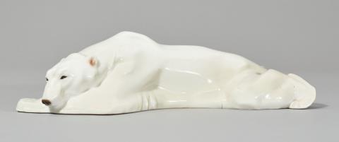 Anton Puchegger - A Berlin KPM model of a polar bear laying down