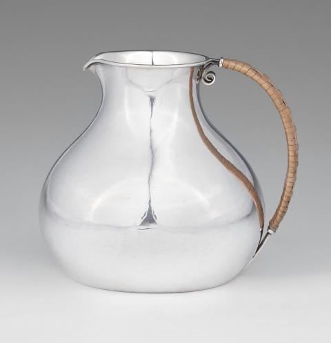 Karl Gustav Hansen - A Danish silver water jug by Hans Hansen