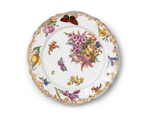 A Nymphenburg porcelain plate related to the court service