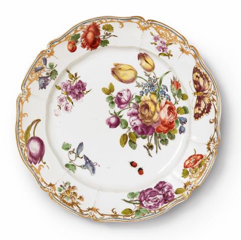 A Nymphenburg porcelain plate related to the court service