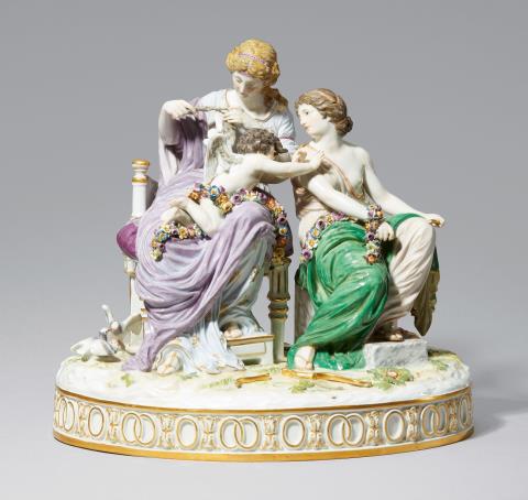 Christian Gottfried Jüchtzer - A Meissen porcelain figure of Cupid
