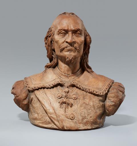 Giovanni Lorenzo Bernini - An important terracotta bust of a knight from the Order of the Golden Fleece