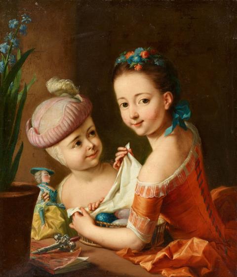 Johann Heinrich Tischbein the Elder - Tischbein's Two Daughters as Young Children