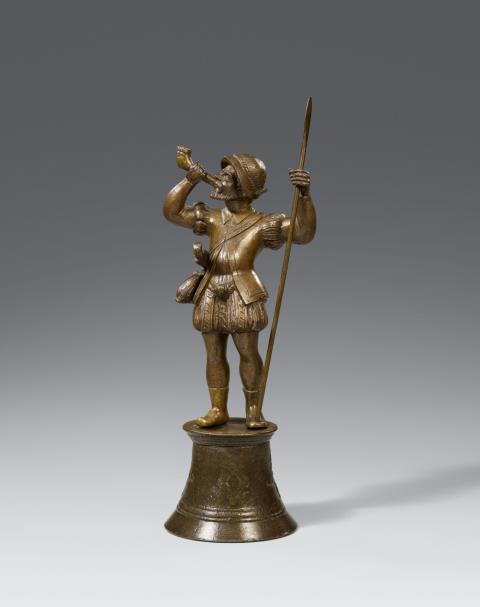  Nuremberg - A Nuremberg bronze figure of a hunting groom, around 1570/1580