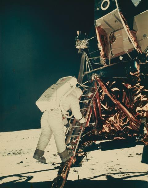 NASA - Apollo 11, Buzz Aldrin descends to the Lunar Surface