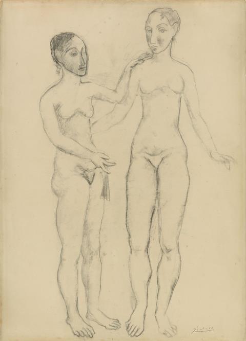Pablo Picasso - Deux femmes nues se tenant