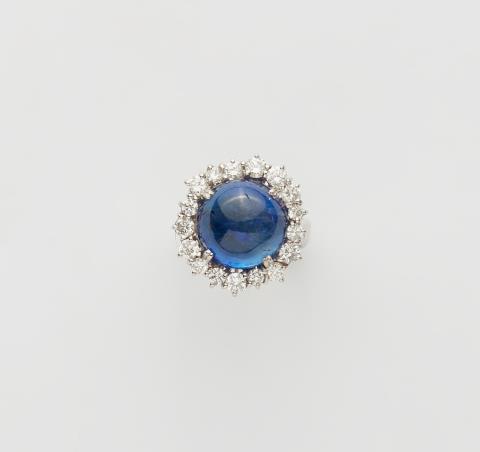 C. Ernst - An 18k white gold and sapphire cocktail ring