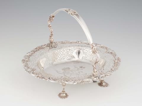 Edward Aldridge - A George II silver basket for the Duke of Hamilton