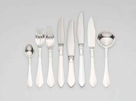 A Georg Jensen silver cutlery set no. 4