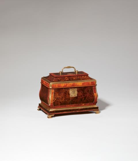 Abraham Roentgen - A bombé form box by Abraham Roentgen