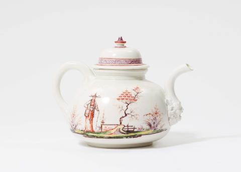 Sabina Hosennestel (born Auffenwerth) - An early Meissen porcelain teapot with Chinoiserie decor