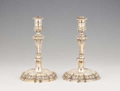 Johann II Pepfenhauser - A pair of Augsburg silver candelabra