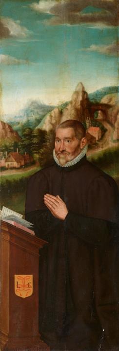 Jan Claeissens - Vier Tafeln: Die Hleiligen Lorenz, Georg, Franz von Assisi sowie ein kniender Stifter