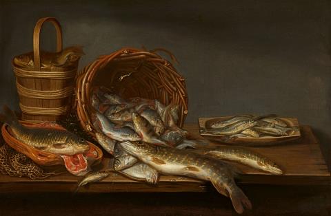 Pieter van Schaeyenborgh - Still Life with Freshwater Fish / Still Life with Saltwater Fish