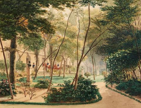 Eduard Gaertner - Garten des Prinzessinenpalais