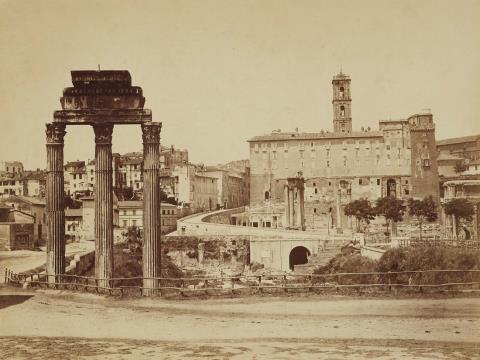Auguste Rosalie Bisson - Forum Romanum, Blick auf das Kapitol