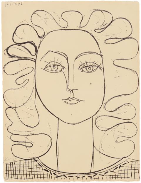 Pablo Picasso - Françoise aux cheveux ondulés
