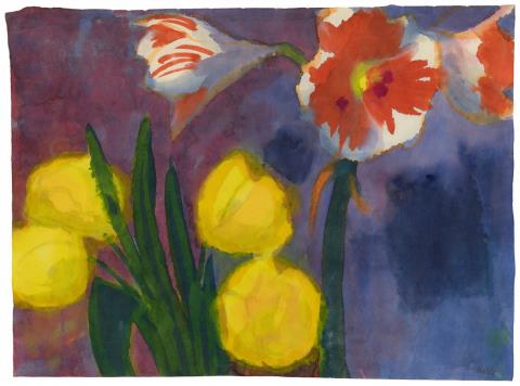 Emil Nolde - Tulpen und Amaryllis