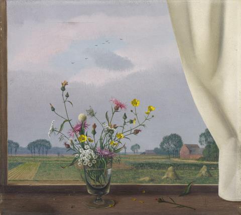 Herbert Böttger - Blumen am Fenster