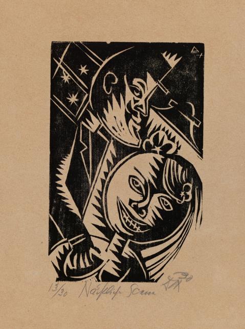 Otto Dix - Mann und Weib (Nächtliche Scene)