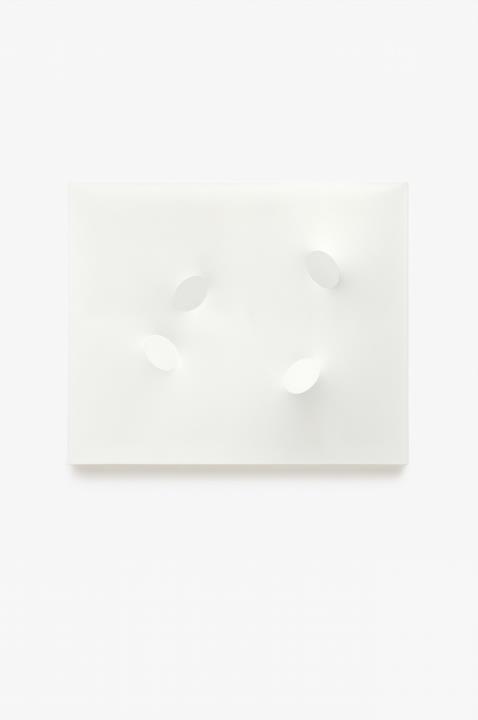 Turi Simeti - 4 ovali bianchi