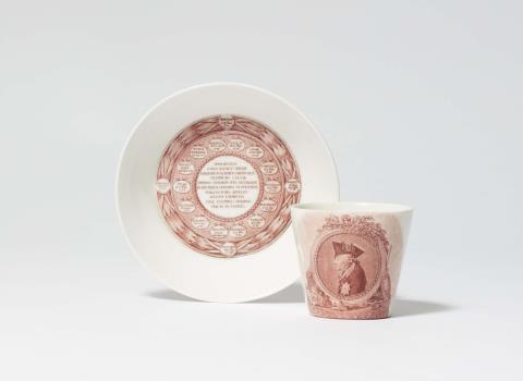 Daniel Chodowiecki - A rare Berlin KPM porcelain cup commemorating Friedrich II