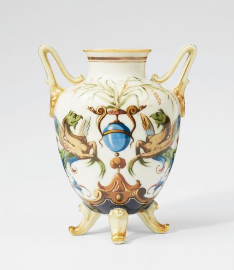 Hermann Seger - A Berlin KPM porcelain vase with grotesques