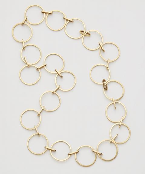 An 18k gold chain necklace
