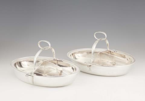 Paul Storr - A pair of George IV silver warming dishes