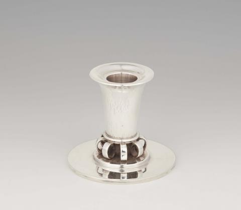 Oscar Gundlach-Pedersen - A Copenhagen silver candlestick by Georg Jensen, model no. 539
