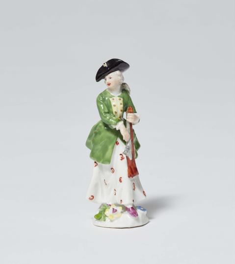 Friedrich Elias Meyer - A porcelain figure of a huntress