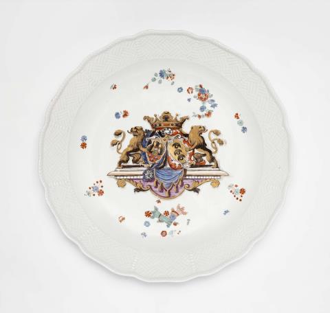 Johann Joachim Kaendler - A Meissen porcelain dish from the dinner service made for Count Sulkowski