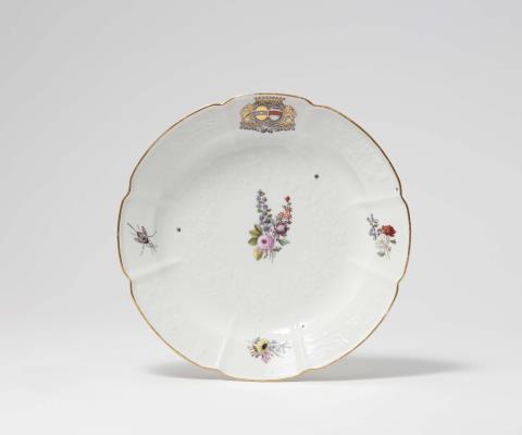 Johann Friedrich Eberlein - A Meissen porcelain dish from the Pâris de Monmartel-Béthune dinner service