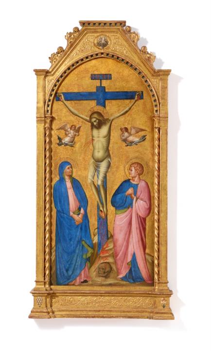 Giovanni da Bologna - Kreuzigung mit Maria, Johannes und trauernden Engeln