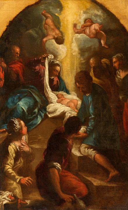 Jacopo Negretti - The Adoration of the Christ Child