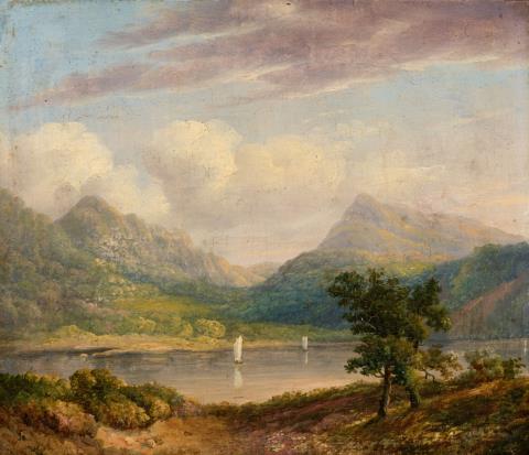 Johann Georg von Dillis - Gebirgslandschaft mit einem See