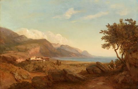 Louis Gurlitt - Italian Coastal Landscape