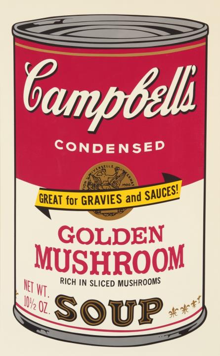 Andy Warhol - Campbell's Soup II (Golden Mushroom)